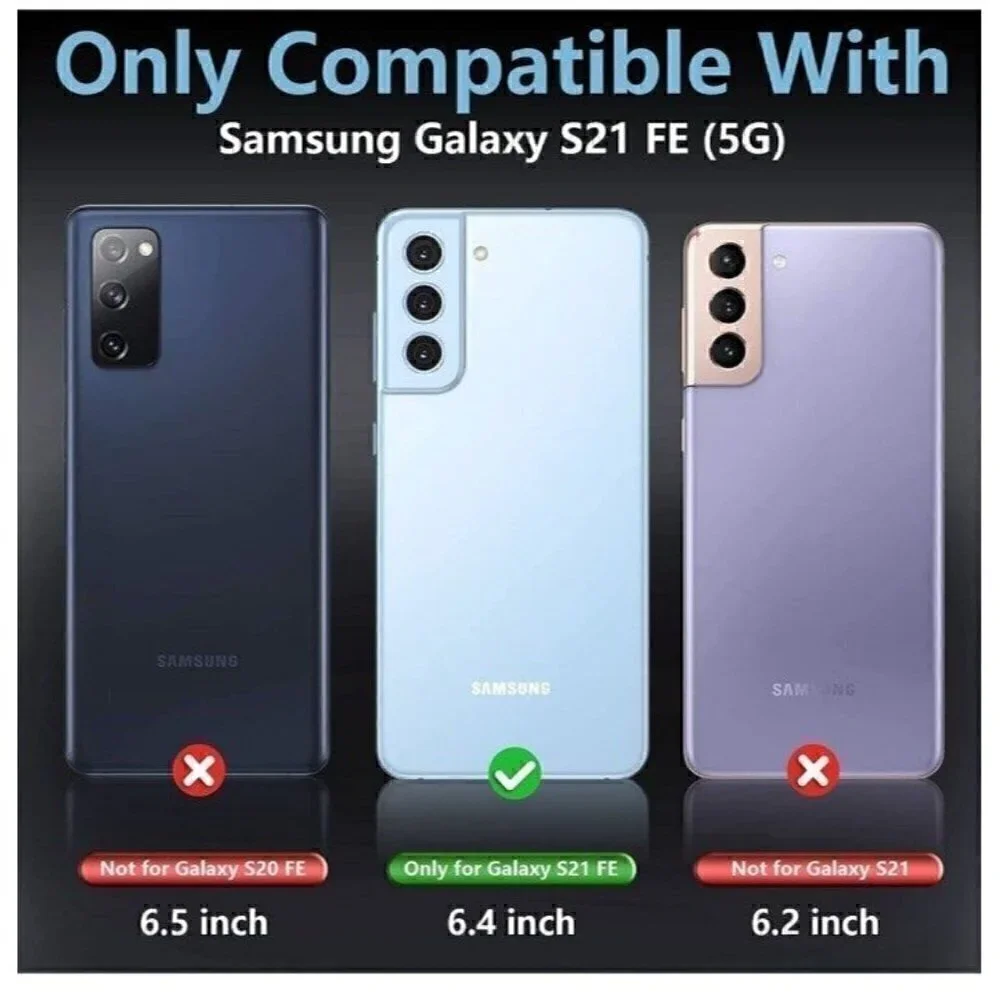 LEYI Compatible for Samsung S21 FE 5G Case